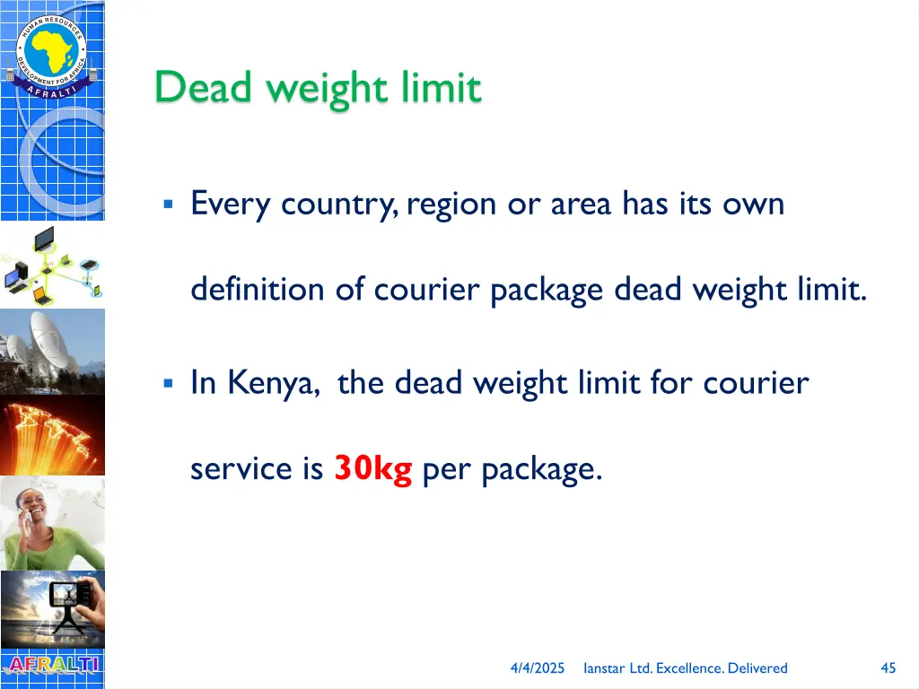 dead weight limit