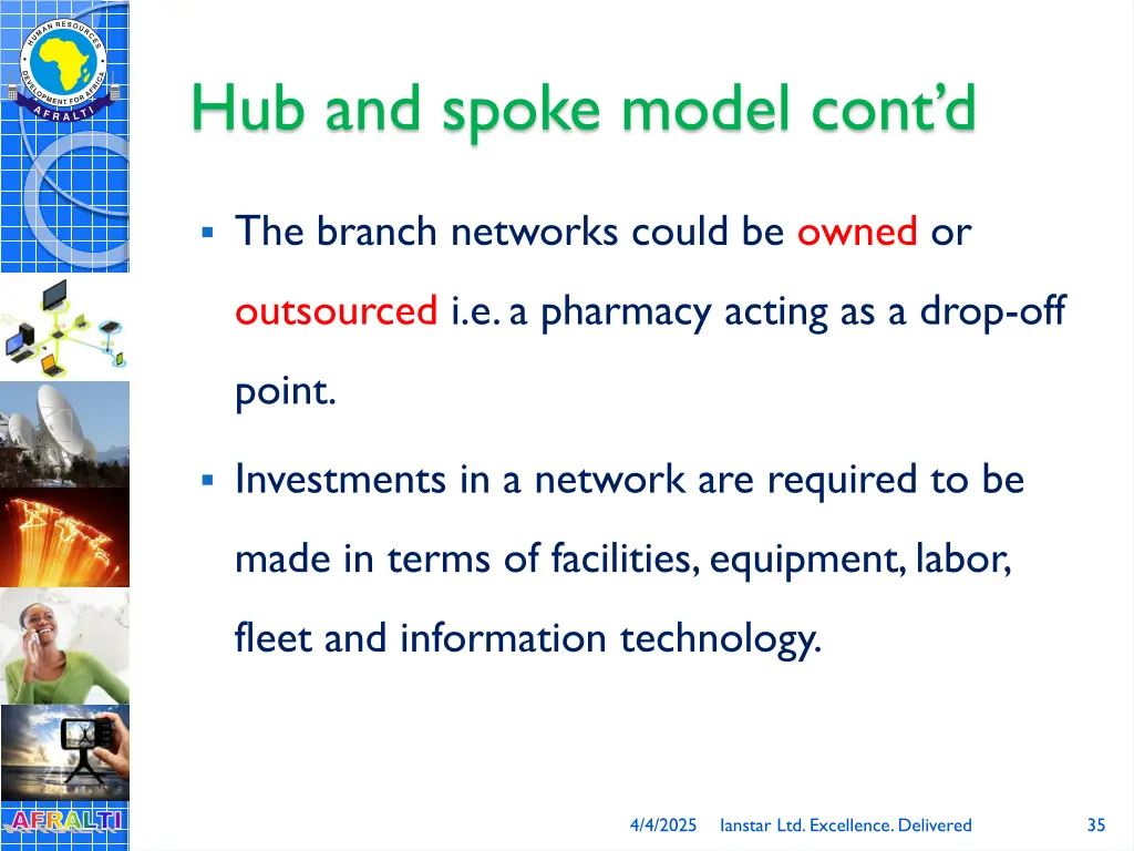 hub and spoke model cont d 1