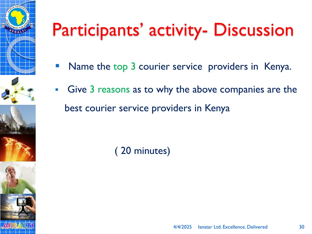 participants activity discussion