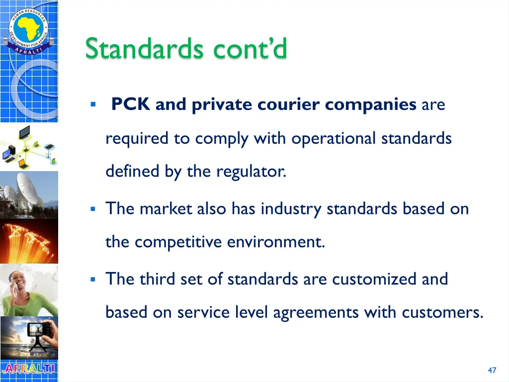 standards cont d