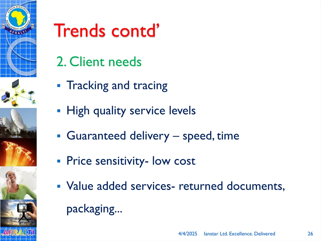 trends contd
