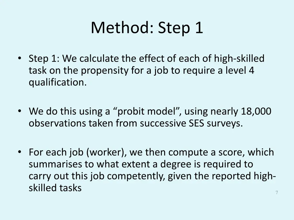 method step 1