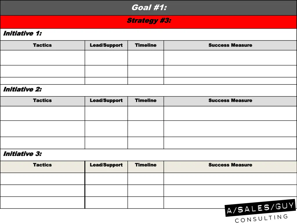 goal 1 strategy 3 strategy 3
