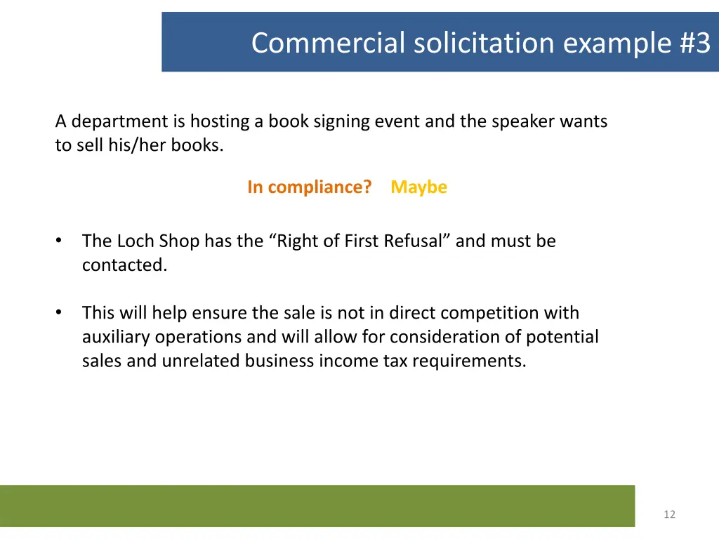 commercial solicitation example 3