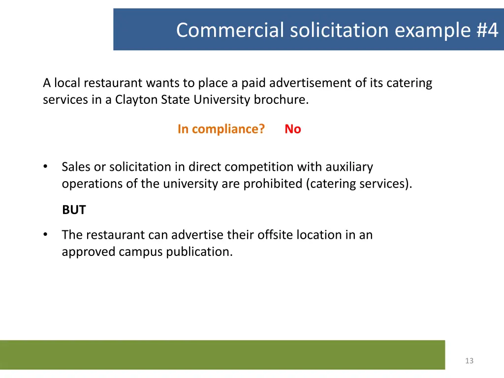 commercial solicitation example 4