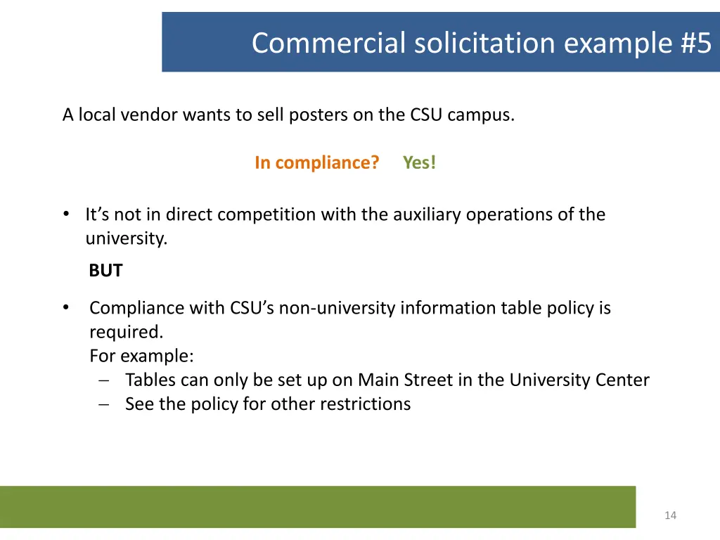 commercial solicitation example 5