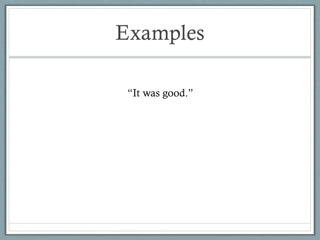 examples