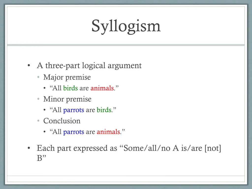 syllogism