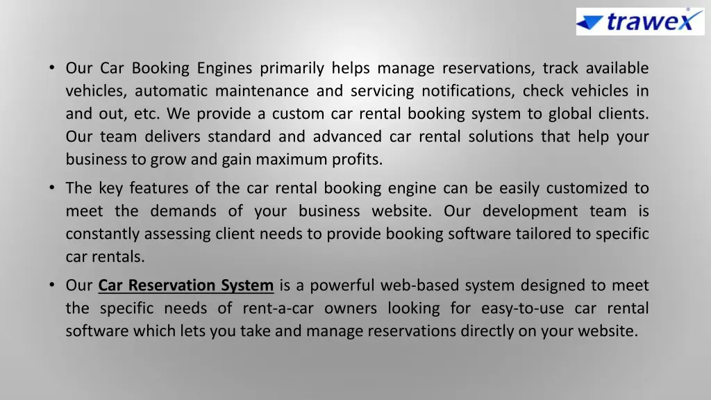 our car booking engines primarily helps manage