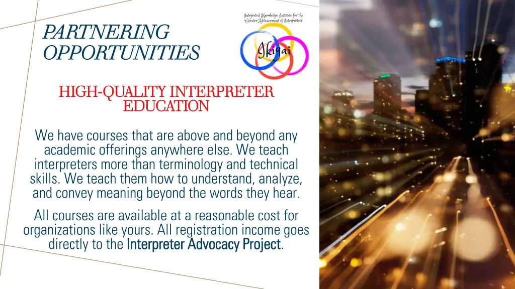 partnering partnering opportunities opportunities