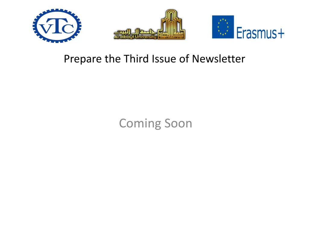 prepare the third issue of newsletter