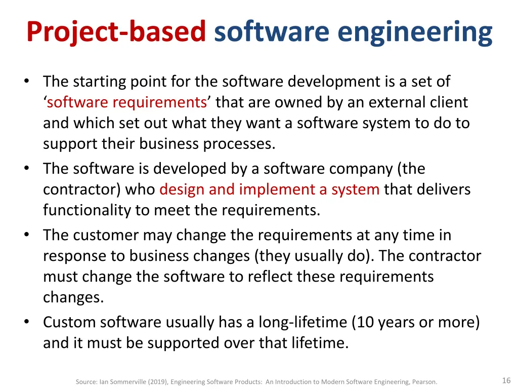 project based software engineering 1