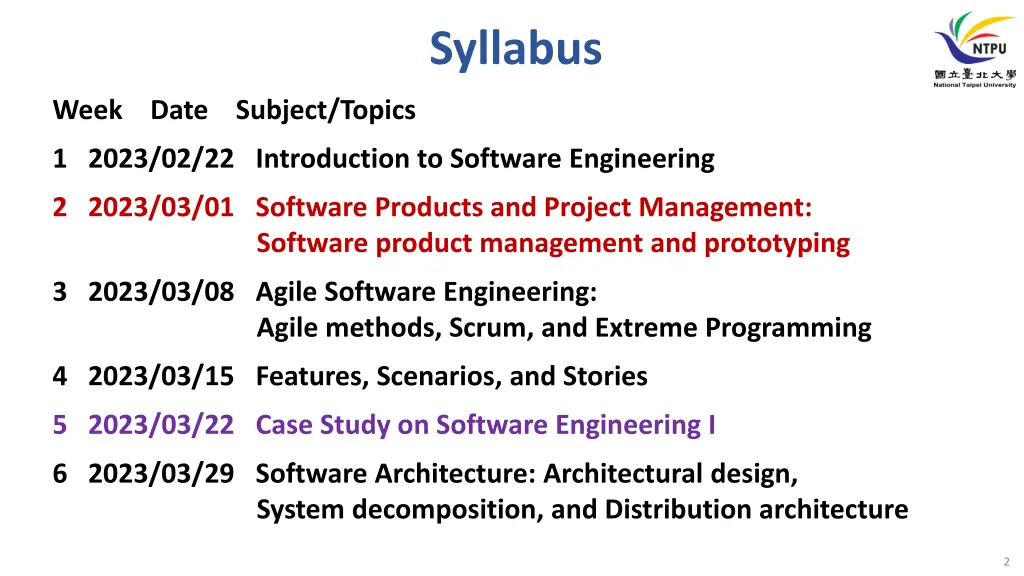 syllabus