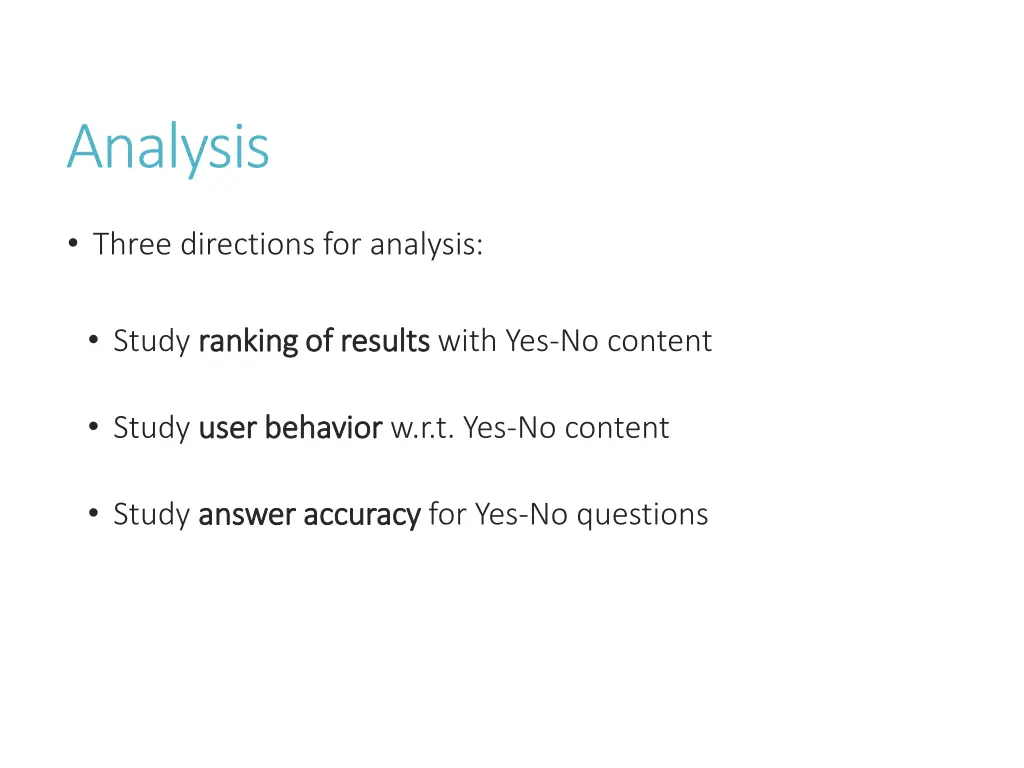 analysis