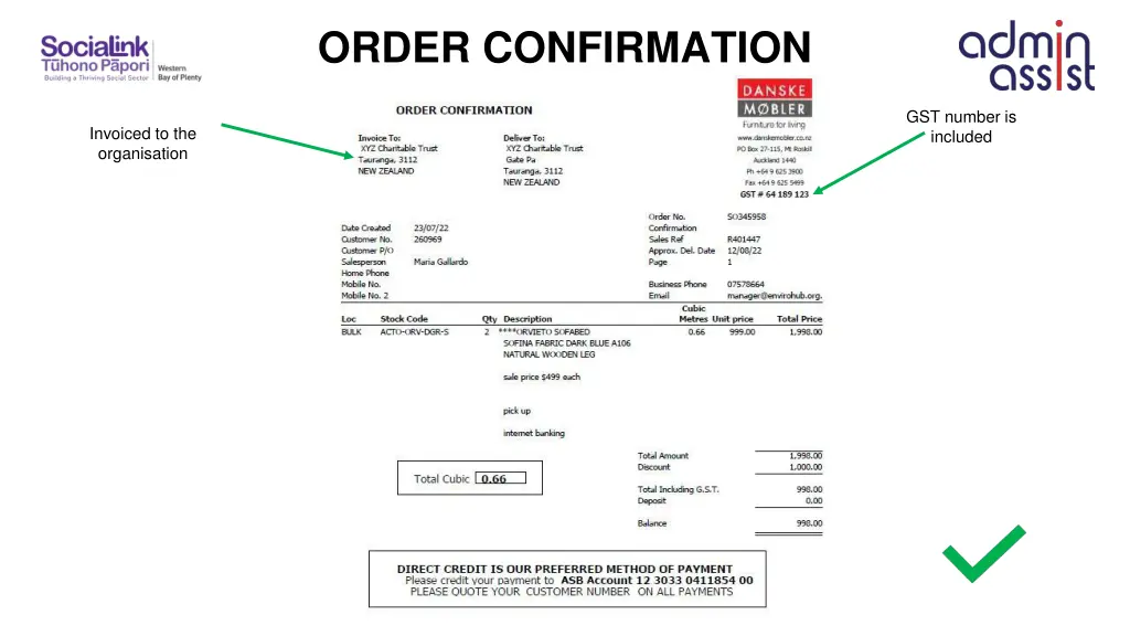 order confirmation 1