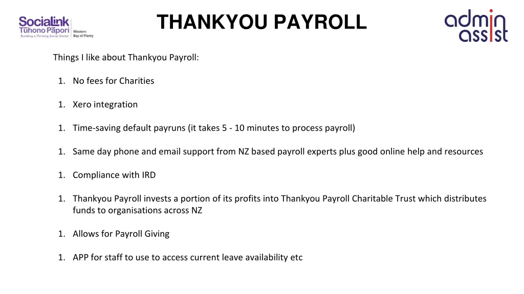 thankyou payroll