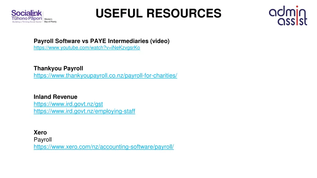 useful resources