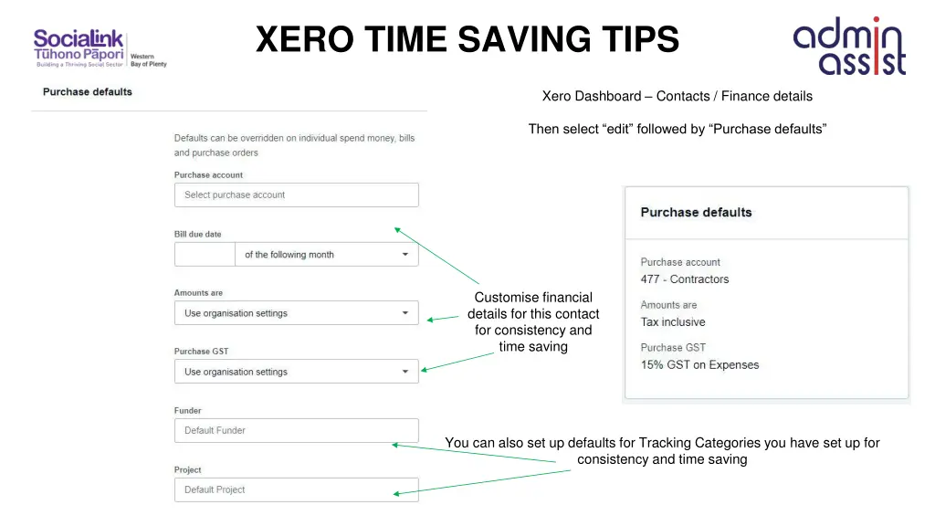 xero time saving tips