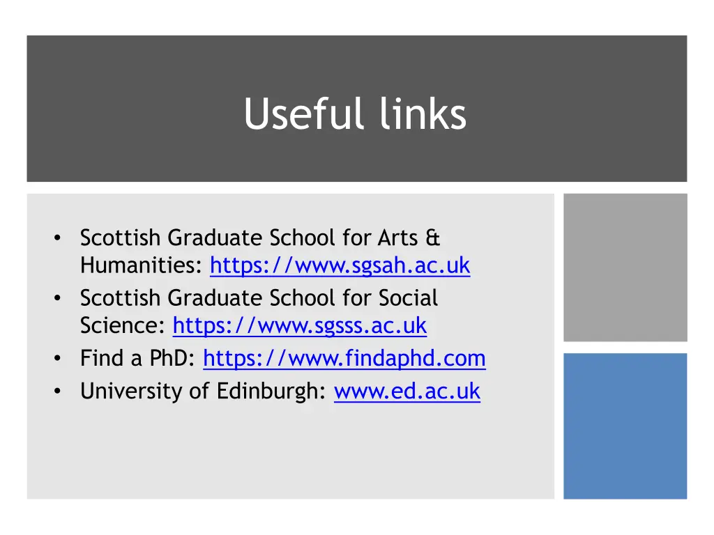 useful links