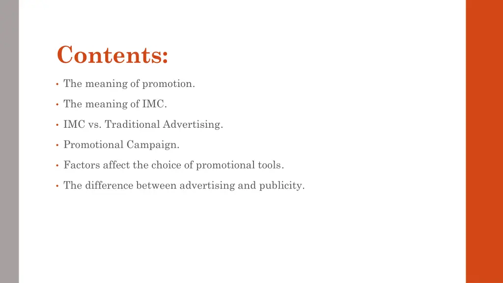 contents