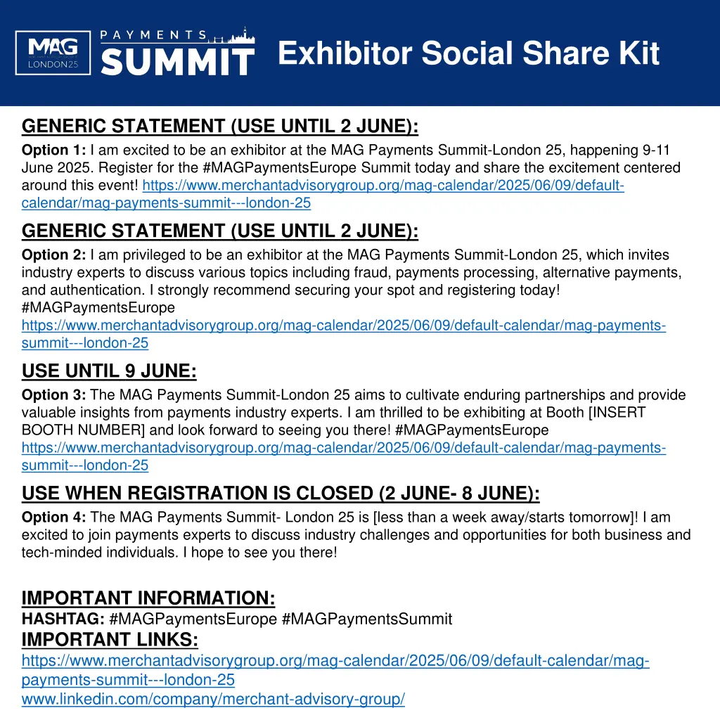 exhibitor social share kit