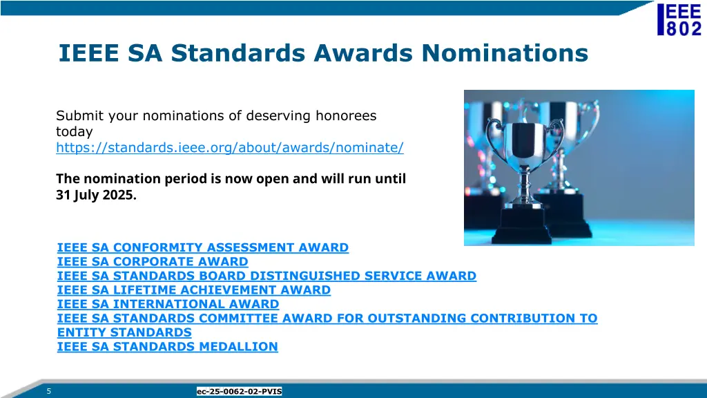 ieee sa standards awards nominations