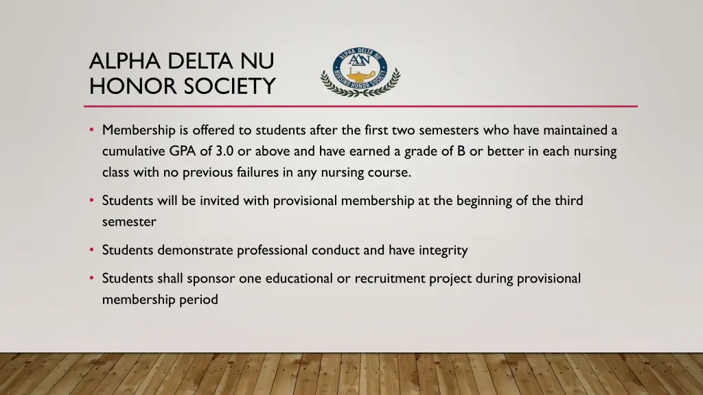 alpha delta nu honor society