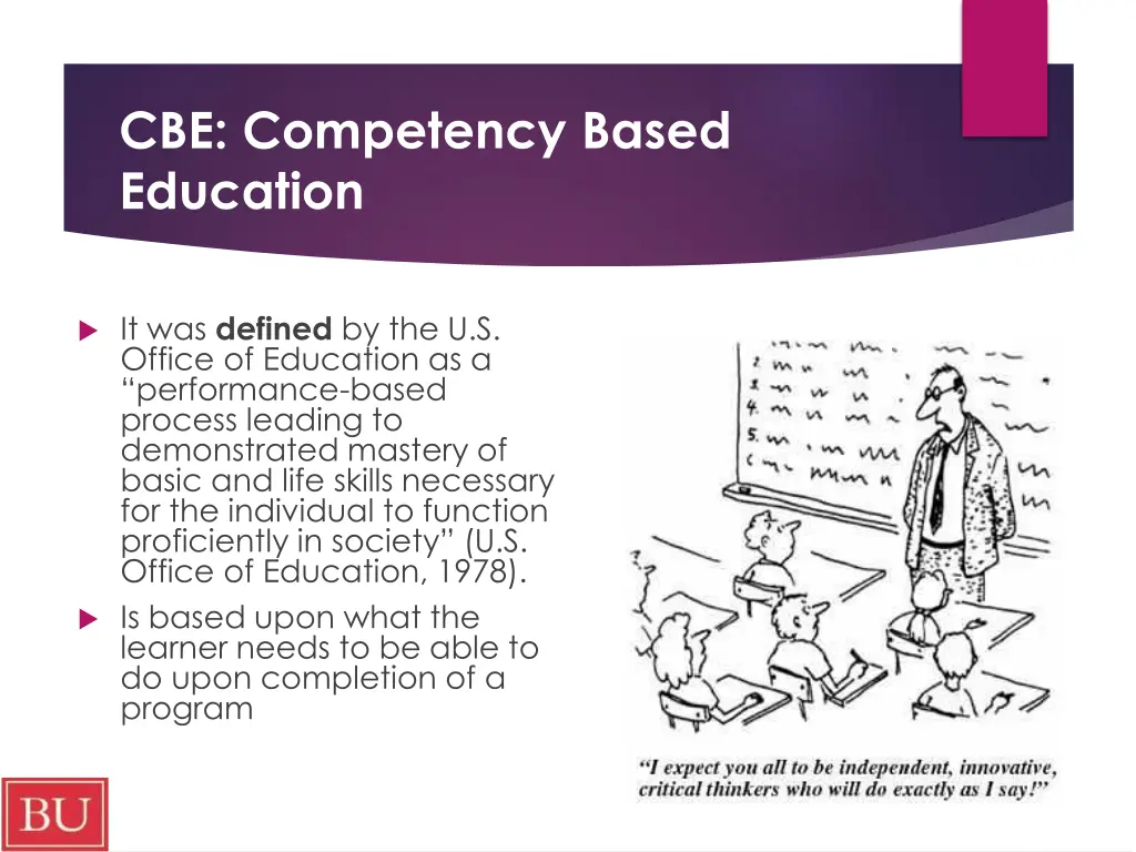 cbe competency based education