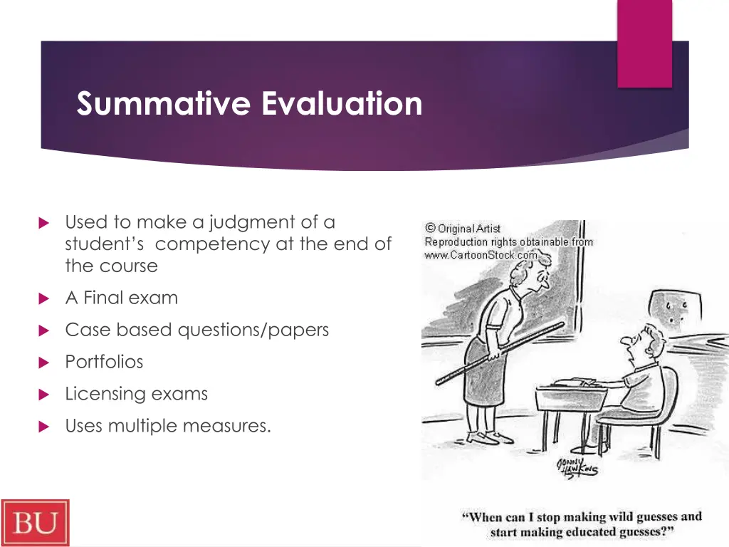 summative evaluation
