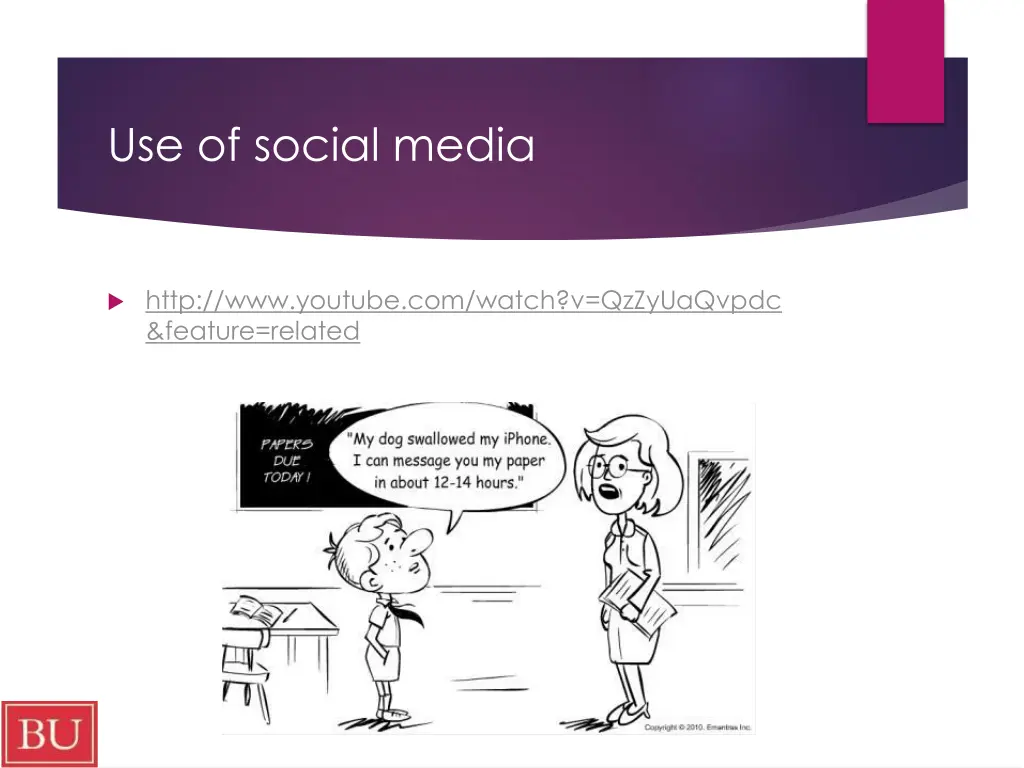 use of social media
