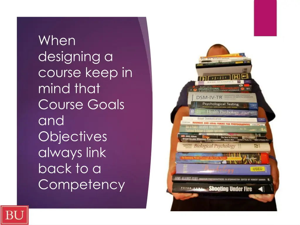 when designing a course keep in mind that course
