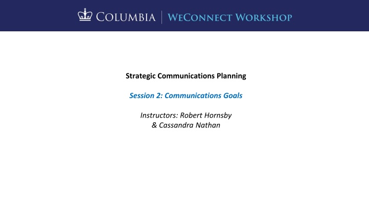 strategic communications planning