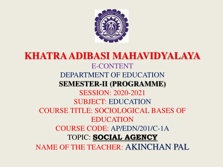 khatra adibasi mahavidyalaya e content department