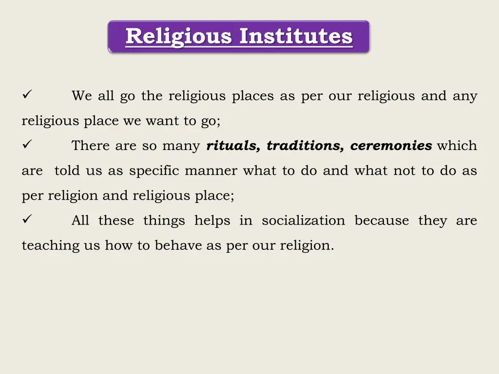 religious institutes