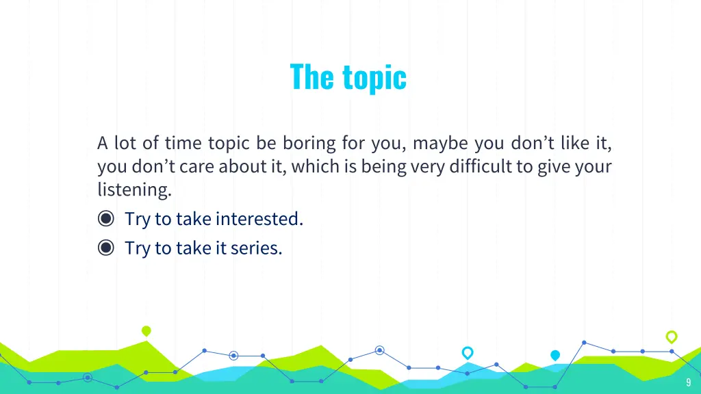the topic