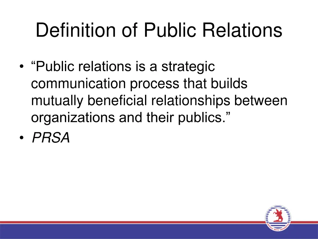 definition of public relations