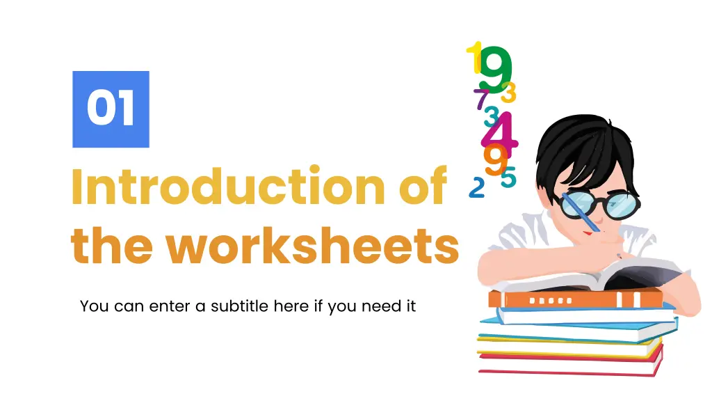 01 introduction of the worksheets