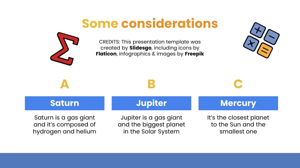 some considerations