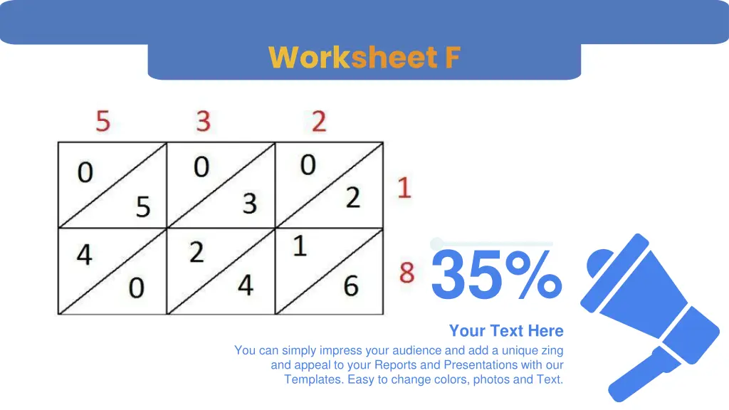 worksheet f