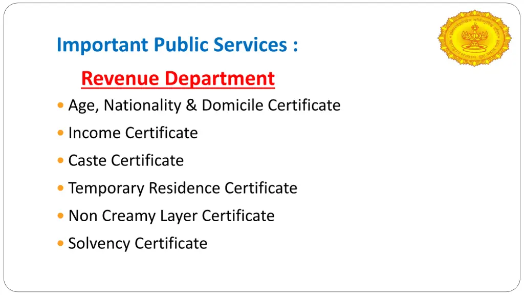 important public services