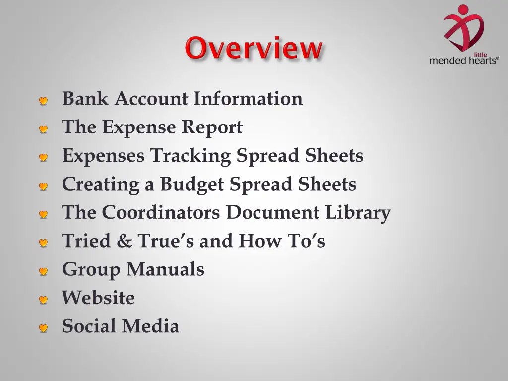 bank account information the expense report