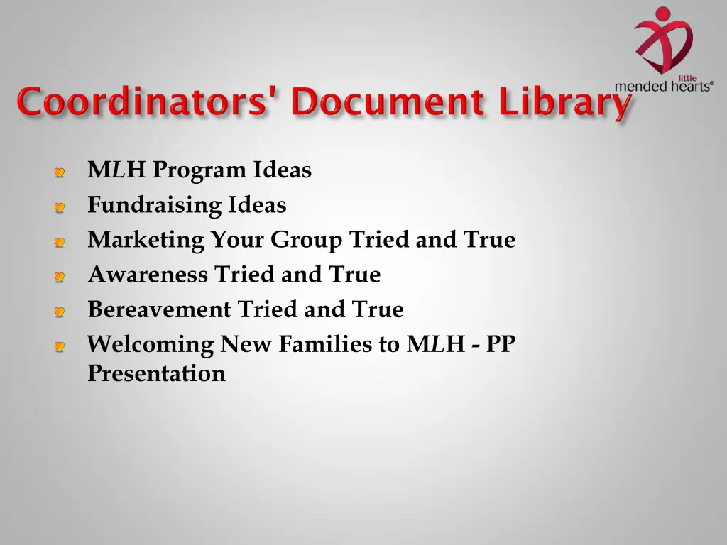 m l h program ideas fundraising ideas marketing