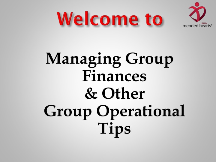 managing group finances other group operational