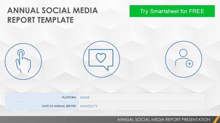 annual social media report template