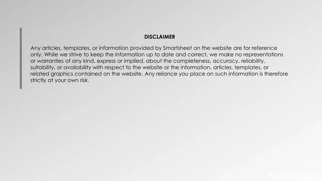 disclaimer