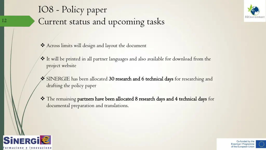 io8 policy paper current status and upcoming tasks 1