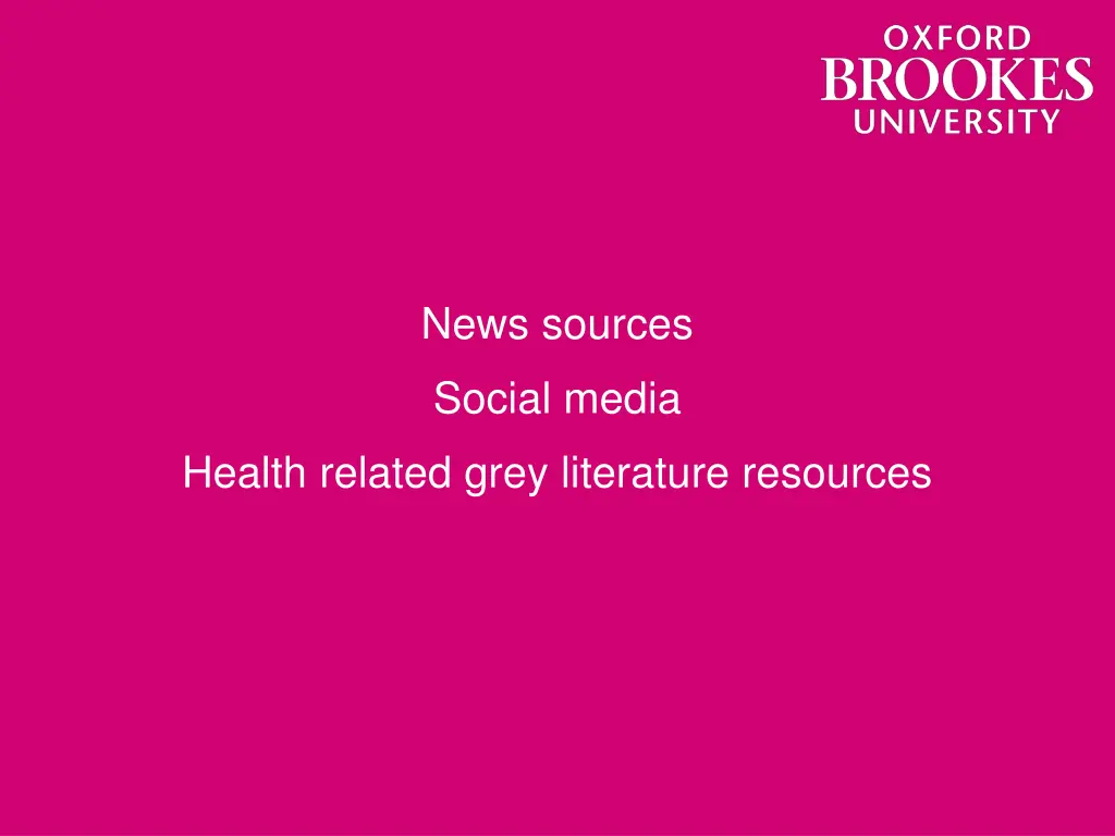 news sources