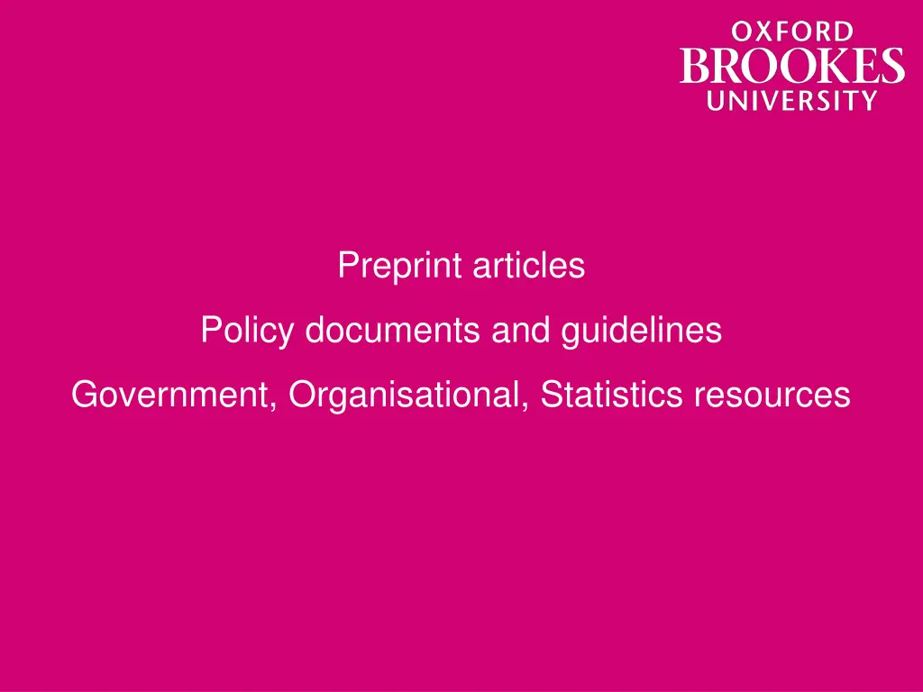 preprint articles