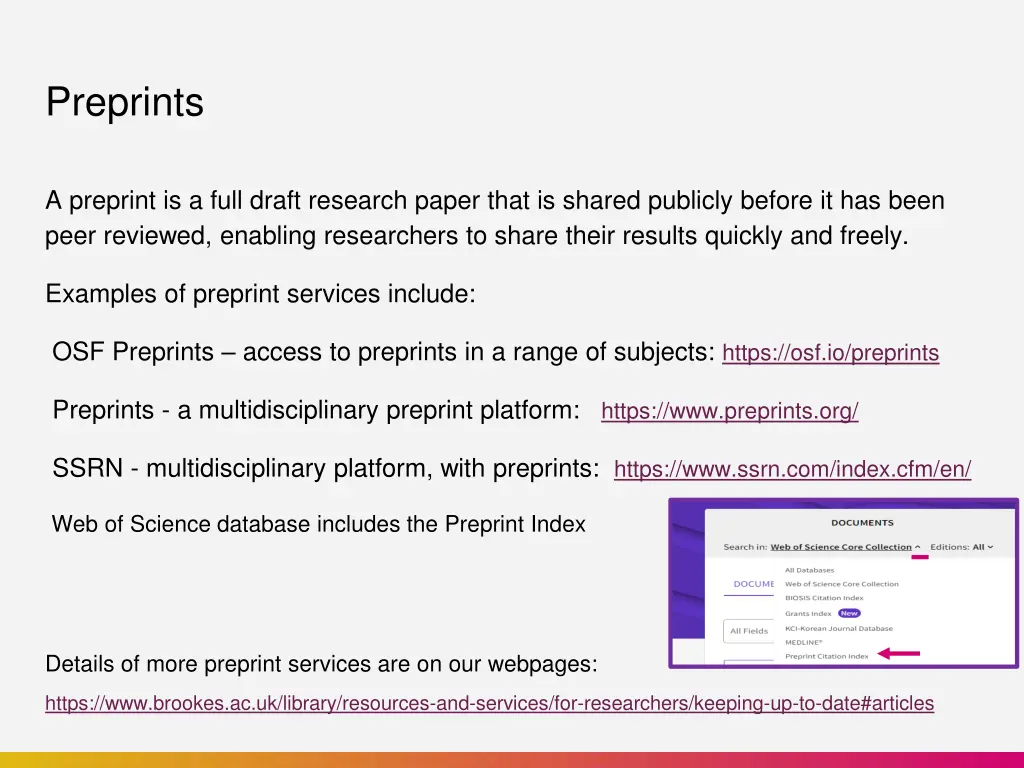 preprints