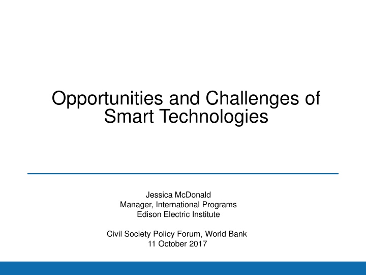 opportunities and challenges of smart technologies